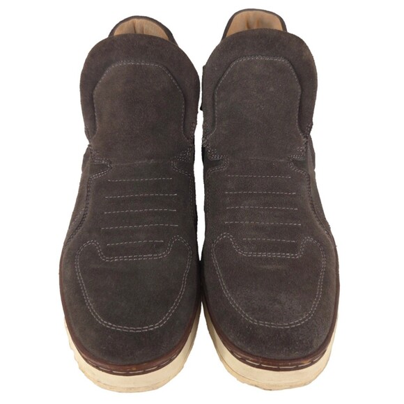 John Varvatos Suede High Top Sneaker Boot Mens US 9.5 Gray $398 main image 5